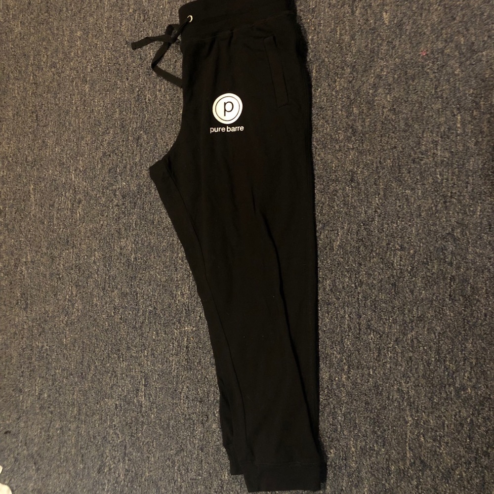 Pure barre black jogger sweatpants